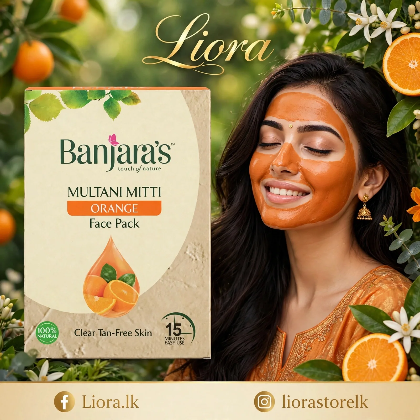 Banjara's Multani Mitti Orange Face Pack 100 g