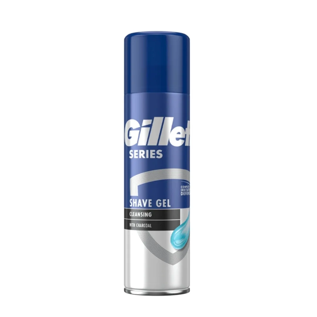 Gillette shave gel cleansing with Charcoal 200ml