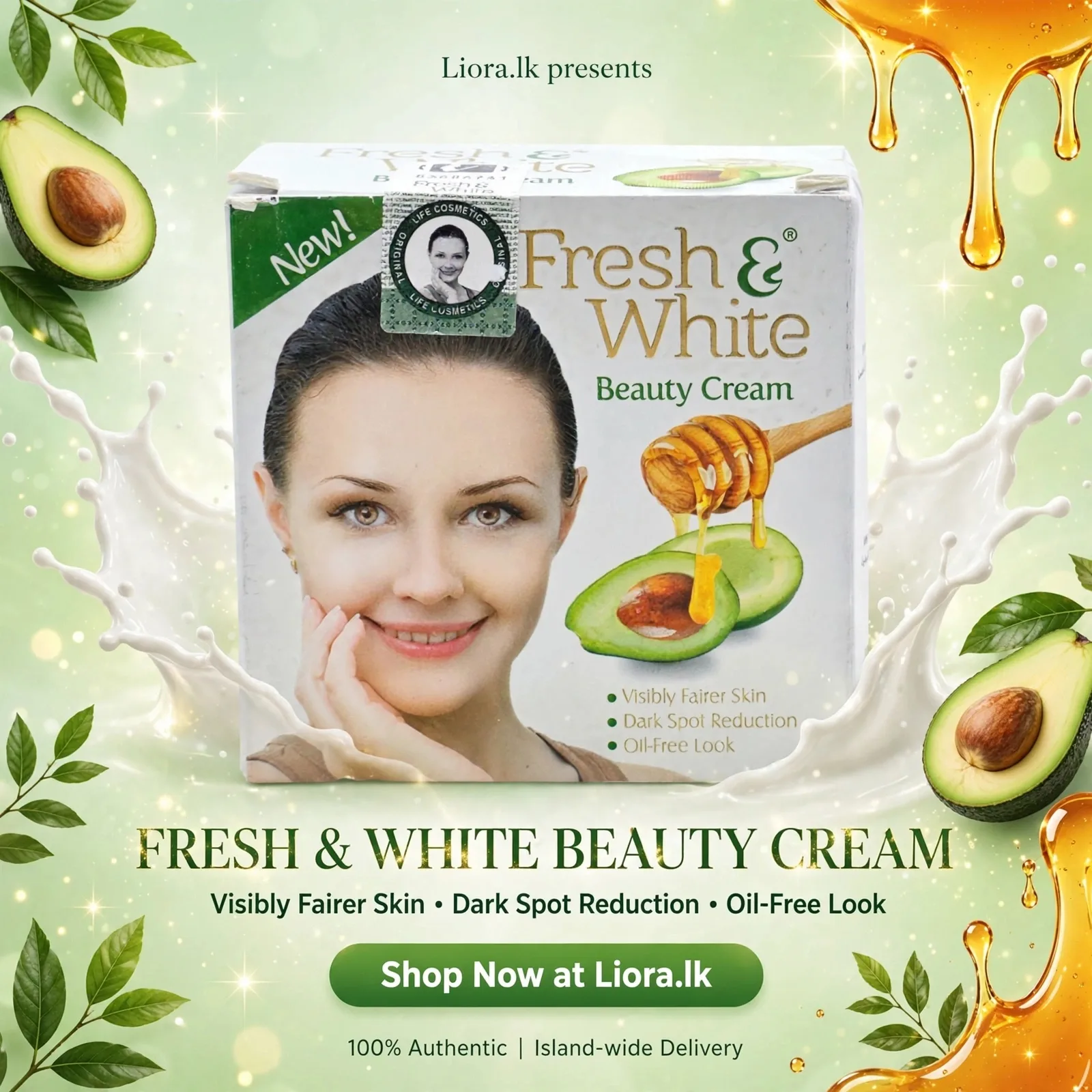 Fresh and white beauty cream