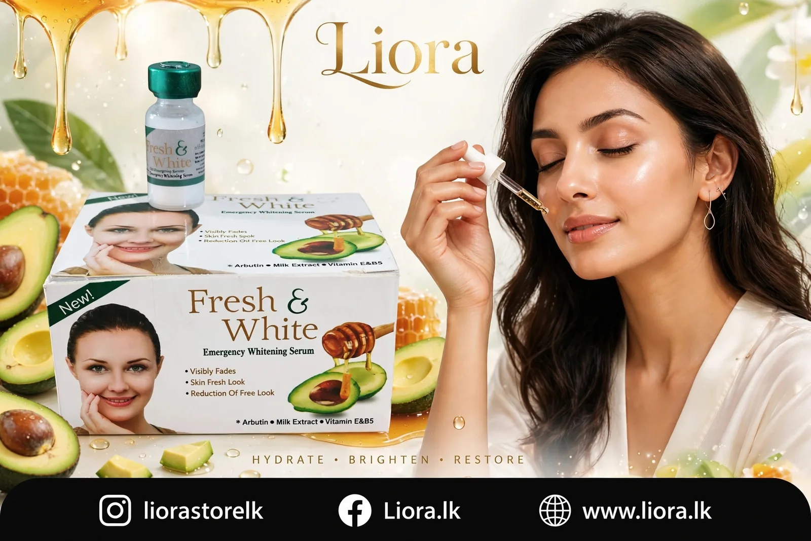 Fresh and white emergency whitening serum