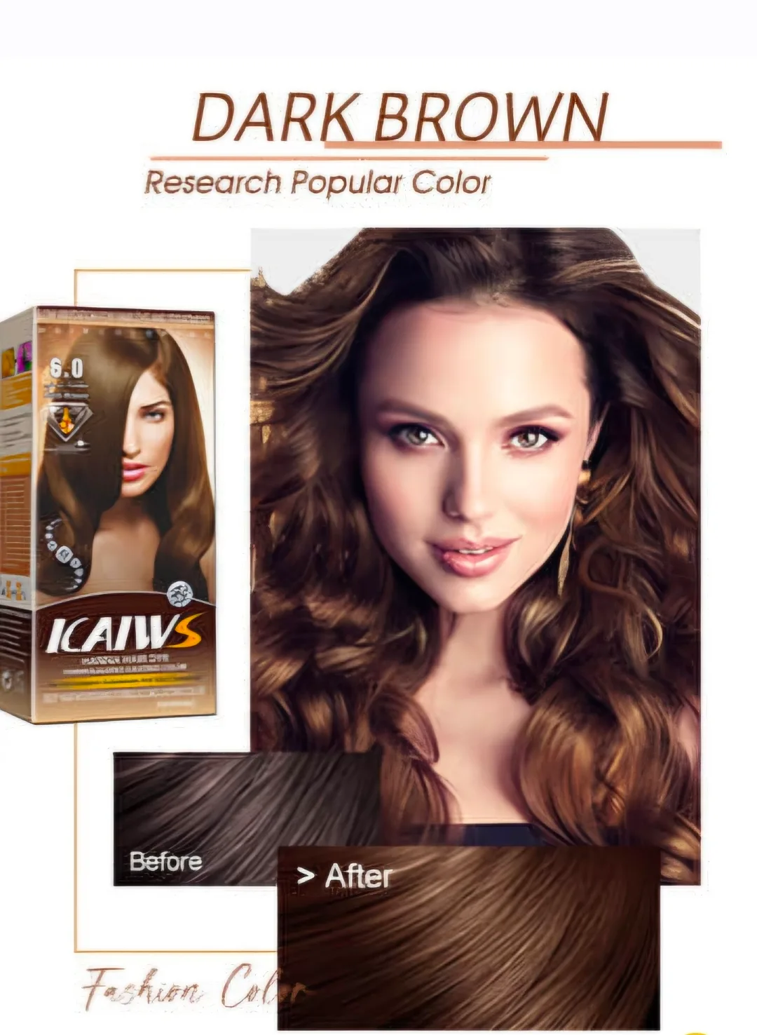 Kaiws Hanna Hair Dye 6.0 (60mlĂ—2)
