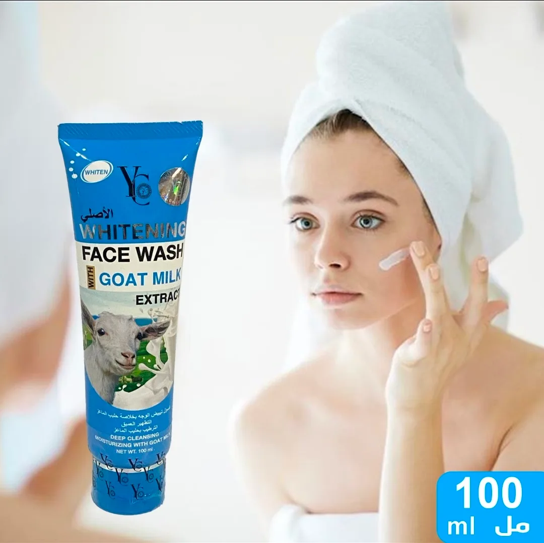 YC whitening face wash goat milk extract deep cleansing 100 ml