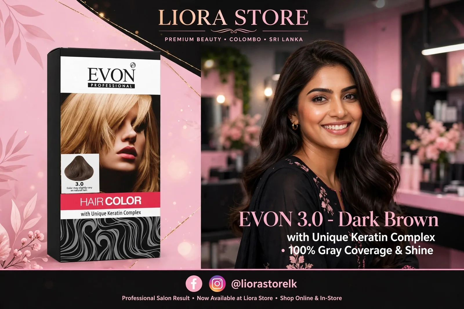 Evon Hair Color 3.0 Dark Brown