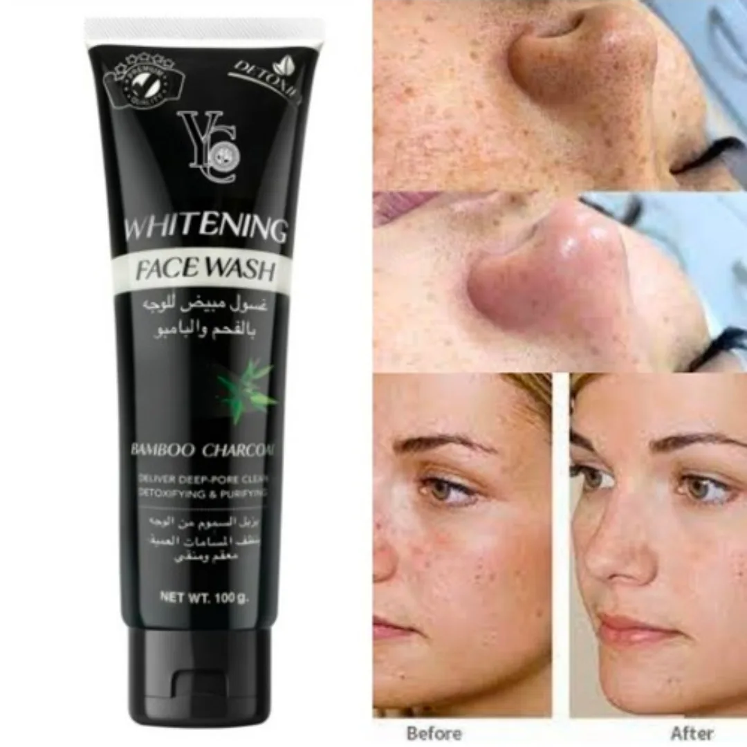 YC whitening face wash bamboo charcoal 100ml