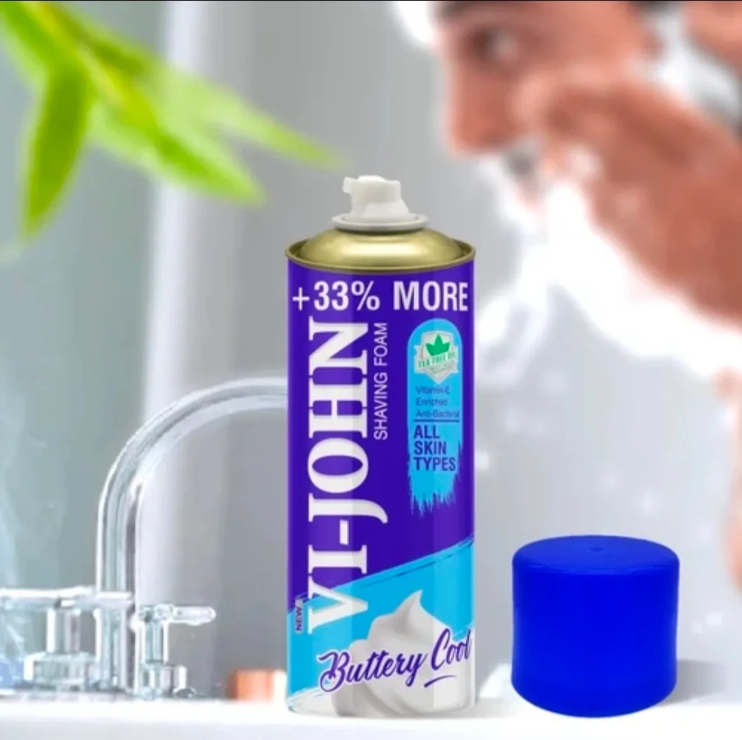 Vi-John Shaving Foam 400g (300g + 100g Free + 33 % More