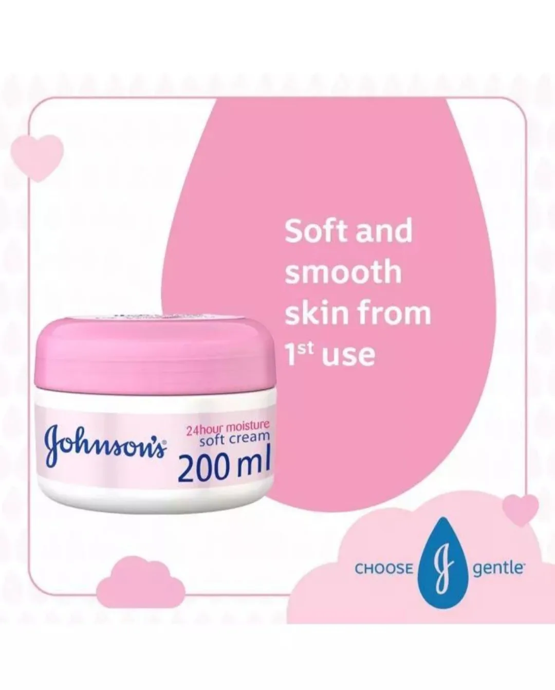 Johnson'S Moisturizing Soft Cream 200Ml